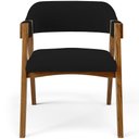 Ver imagem 3 de Kit 02 Cadeiras para Sala de Jantar e Estar Living Estofada Suran L02 Suede Preto - Lyam Decor