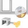 Kit 2 Trava com Chave Janela Porta Correr Segurança Infantil - 1