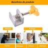 Kit 2 Trava com Chave Janela Porta Correr Segurança Infantil - 2