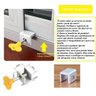 Kit 2 Trava com Chave Janela Porta Correr Segurança Infantil - 4