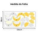 Ver imagem 5 de Adesivo De Parede Baby Nuvem C/ Lua Infantis Amarelo
