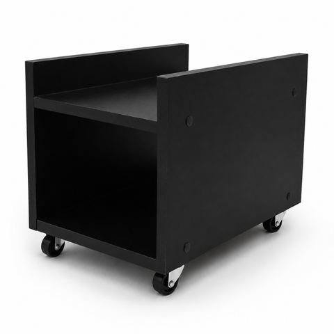 Base para Cpu Desktop com Rodizio Gabinete Gamer Pc Movel - Preto