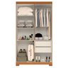 Guarda Roupa Solteiro 4 Portas Lana Cinamomo/off White Acp Móveis 100%mdf - 3