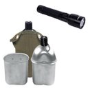 Ver imagem 1 de Lanterna Tática Hunter 160 Lumens + Cantil de Alumínio com Capa e Copo Echolife