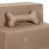 Escada Pet Escadinha Suede Capuccino Cachorro Gato Rampa Pet Ossinho - 4