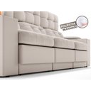 Ver imagem 7 de Sofá com Porta Copos e Carregador USB Eureka 2,30m Assento Retrátil e Reclinável Velosuede