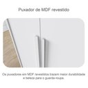 Ver imagem 7 de Guarda Roupa Casal New Messina com Gaveteiro Suiça Neve – Novo Horizonte