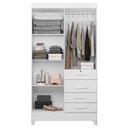 Ver imagem 6 de Guarda Roupa Infantil Ambiente Sobral 4 Portas Branco Flex com Espelho - Moval