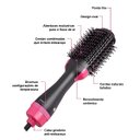 Ver imagem 5 de Escova Multifuncional Rosa 3 em 1 Seca Alisa e Modela Cabelos com Controle de Temperatura
