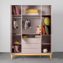 Ver mais imagens de Kit Quarto Infantil Elfe com Pés Square Natural - Cômoda Elfe 4 Gavetas + Guarda-Roupa Elfe + Berço