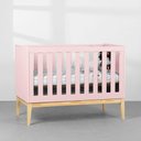 Ver imagem 2 de Kit Quarto Infantil Elfe com Pés Square Natural - Cômoda Elfe 4 Gavetas + Guarda-Roupa Elfe + Berço