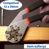 Chave Universal Sextavada Mágica Alicate Ajustável Parafuso Espanado Porca - 6
