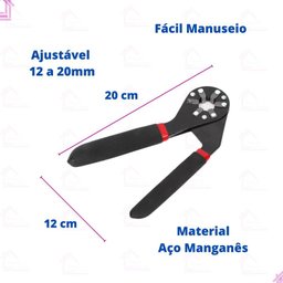 Chave Universal Sextavada Mágica Alicate Ajustável Parafuso Espanado Porca - 2