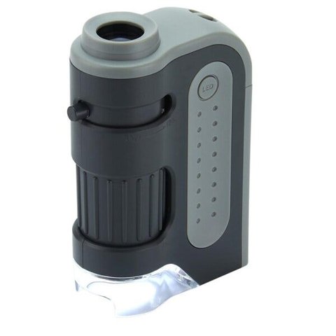 Microscópio de Bolso Carson Micro Brite Plus Led com Ampliação 60x e 120x