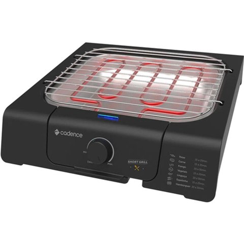 Churrasqueira Elétrica Cadence Short Grill Grl805