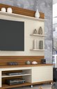 Ver imagem 4 de Estante Home para Tv 70 Polegadas Cedro Off White/freijó - Giga