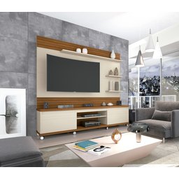 Estante Home para Tv 70 Polegadas Cedro Off White/freijó - Giga - 2