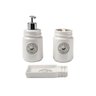 Conjunto para Banho Pottery 3 Peças Branco Brinox - 2