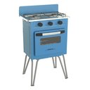 Ver imagem 2 de FOGAO 2 BOCAS VENAX GEMINI VETRO AZUL GAS GLP