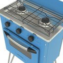 Ver imagem 3 de FOGAO 2 BOCAS VENAX GEMINI VETRO AZUL GAS GLP