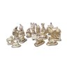Presepio Natalino 16cm Grande Lindo 16 Peças Gesso Bege - 1