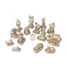 Presepio Natalino 16cm Grande Lindo 16 Peças Gesso Bege - 2