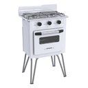 Ver imagem 2 de FOGAO 2 BOCAS VENAX GEMINI VETRO BRANCO GAS GLP