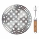 Ver imagem 1 de FRIGIDEIRA INOX PARA GRELHAR 2 EM 1 MOR