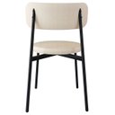 Ver imagem 7 de Cadeira de Jantar Estofada Kit 6 Nyka M25 Linho Areia/preto - Mpozenato