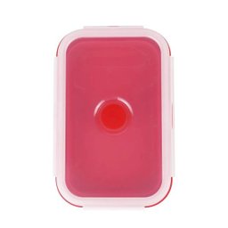 Pote Retrátil de Silicone 850ml Vermelho Mor - 2