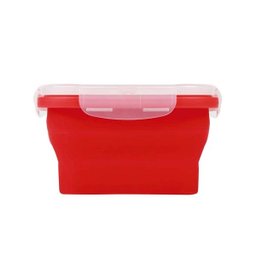 Pote Retrátil de Silicone 850ml Vermelho Mor - 9