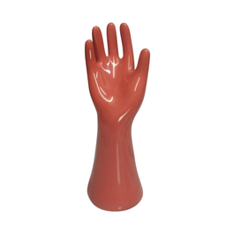 Mão Porta Anel Cerâmica:laranja - 1