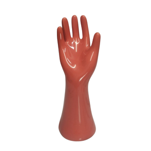 Mão Porta Anel Cerâmica:laranja