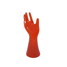 Mão Porta Anel Cerâmica:laranja - 6