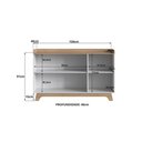 Ver imagem 3 de Balcão Buffet 3 Portas 150cm John - Branco