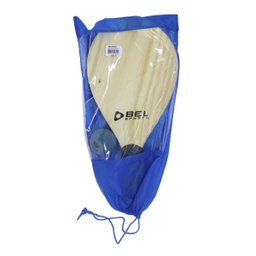 Kit Frescobol Completo Com 2 Raquetes Bola E Bolsa Bel - 4