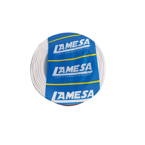 Cabo Flexivel Lameflam 1 X 2,5 Mm2 - Branco - Rolo 100m