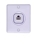 Ver imagem 2 de Kit 2 Caixa Sobrepor com Keystone Tomada Rj45 Cat5e Ilumi Cor:branco
