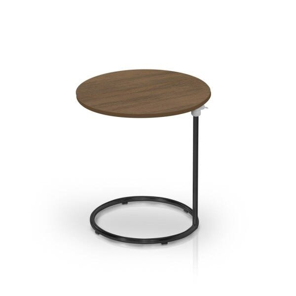 Mesa De Apoio Paty Regulável Base ferro preto estilo industrial Lorena Móveis - 2