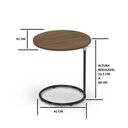 Ver imagem 5 de Mesa De Apoio Paty Regulável Base ferro preto estilo industrial Lorena Móveis