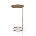 Ver imagem 3 de Mesa De Apoio Paty Regulável Base Aço Cobre estilo industrial Lorena Móveis