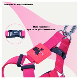 Coleira Cachorros com Guia Pink G Style - 3