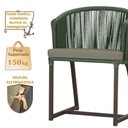 Ver imagem 4 de Mesa com 4 Cadeiras e Noronha Estofado 8 Trama Original Verde
