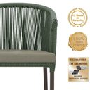 Ver imagem 3 de Mesa com 4 Cadeiras e Noronha Estofado 8 Trama Original Verde