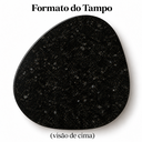 Ver imagem 4 de Mesa de Jantar Orgânica Prune Mármore São Gabriel 100x88cm Cone Freijó