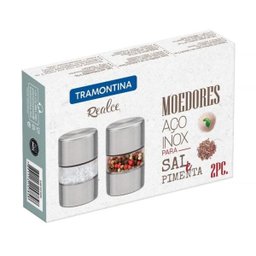 Conjunto Moedor Sal e Pimenta Realce Aço Inox 2 Peças Tramontina - 8