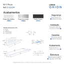 Ver mais imagens de Kit de Acessórios para Banheiro Alto Brilho 5 Peças 2102or Grego Metal