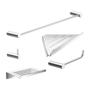 Ver imagem 1 de Kit de Acessórios para Banheiro Alto Brilho 5 Peças 2102or Grego Metal