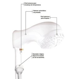 Ducha Eletrônica Tramontina 5400 W 127 V Branca 58000/181 - 4