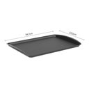 Ver imagem 5 de Kit 12 Bandejas para Servir 34x23,5cm Plástico Preto Buffet Lanchonete Uno Coza